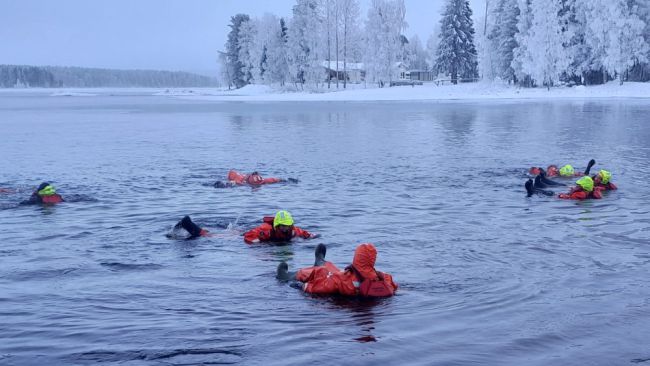 River floating in Kuhmo - Finland